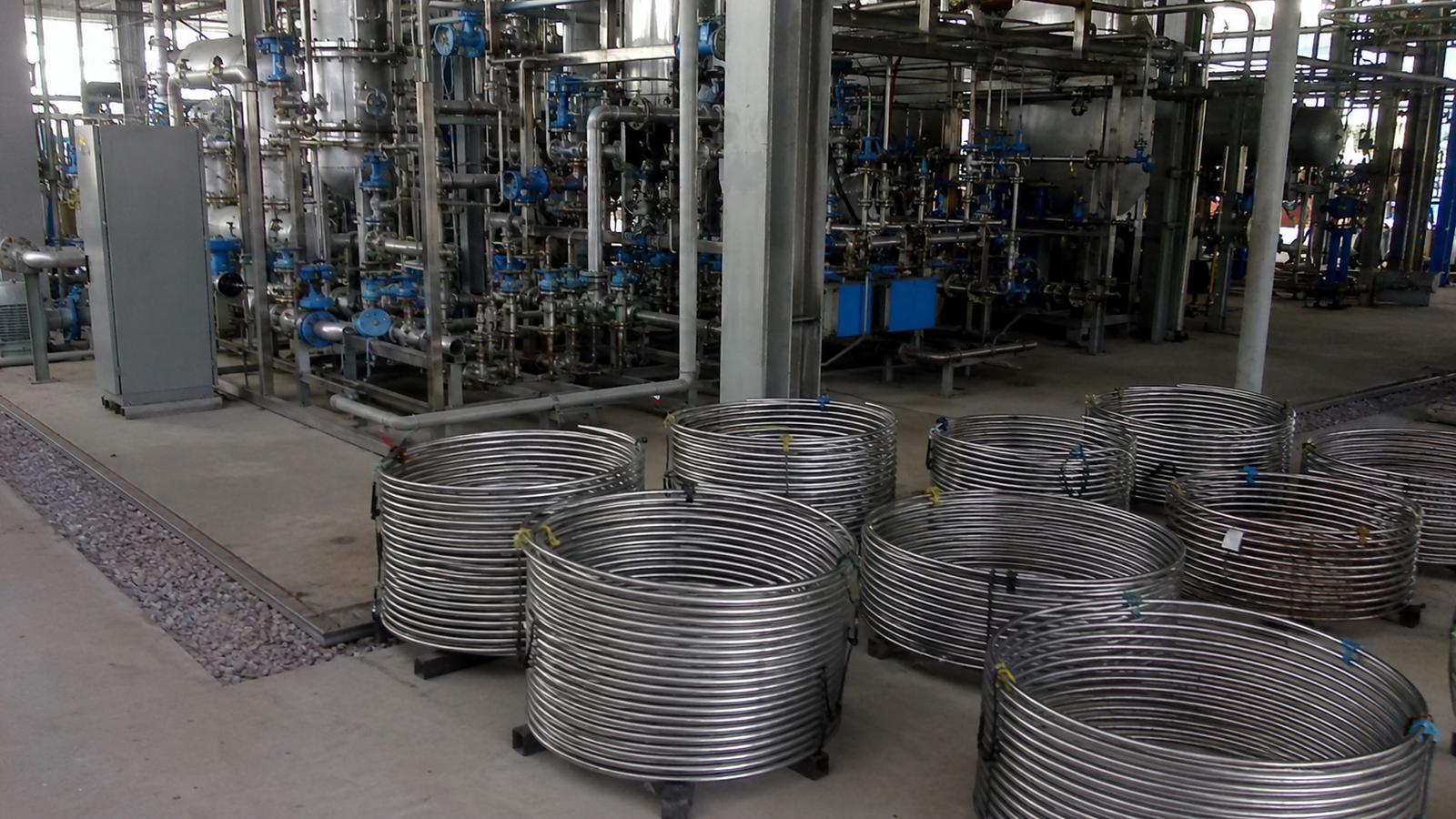 Scale deposits inside condenser tubes that can create localized corrosion sites